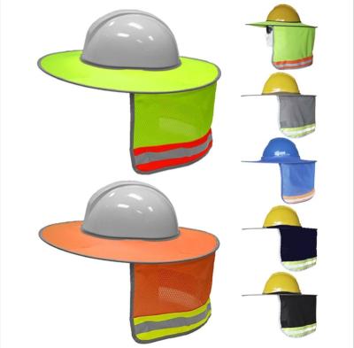 China Wholesale Cheap Price Multi Color Collapsible Reflective Neck Shade Sun Shade Hard Hat Mesh Mesh for sale