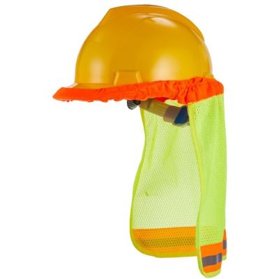 China Sunshade Mesh Sun Shade Helmet Cover Summer Sun Shade Breathable Reflective Hard Hat Reflective Shade UV Safety for sale