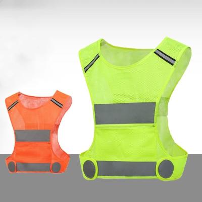 China SNAP Customizable LED Sports Reflective Safety Clothing Night Run Cycling Breathable Reflective Vest for sale