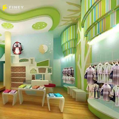 China Modern fashion wholesale retail kids store good quality display furniture for kids shop decoration for sale