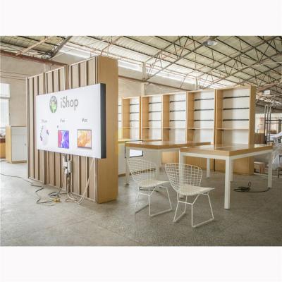 China Fashion Factory Price Style Mobile Phone Repair Shop Home Decor Design Modern Wooden Phone Shop Furniture Display Cabinets for sale