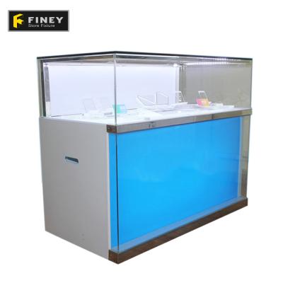 China Mobile Phone Shop Display Fixture Glass Display Shop Counter Wooden Design For Mobile Phone Shop Furniture for sale