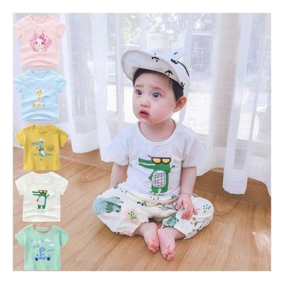 China Yilitu100% Cotton Baby Clothes Comfortable Breathable Toddler Clothes Boys And Girls Clothes Sets Short Sleeves Clothing for sale