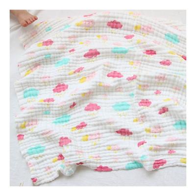 China Anti-static 100% Organic Muslin Cotton Gauze Weave Baby Wraps Blanket for sale