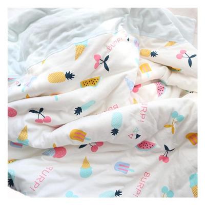 China Antistatic Baby Cotton Blankets Super Soft Animal Pattern Quilted Antistatic for sale