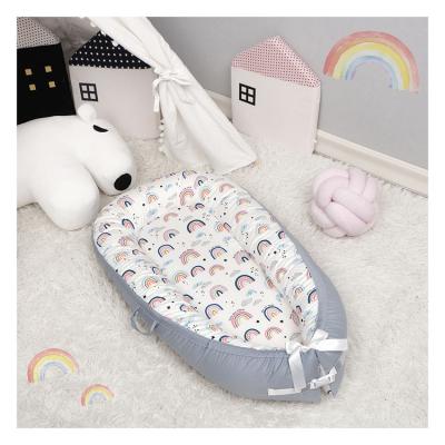 China Portable 100% Cotton Nest Bed Lounger Anti-Static And Baby Nest Sofa for sale