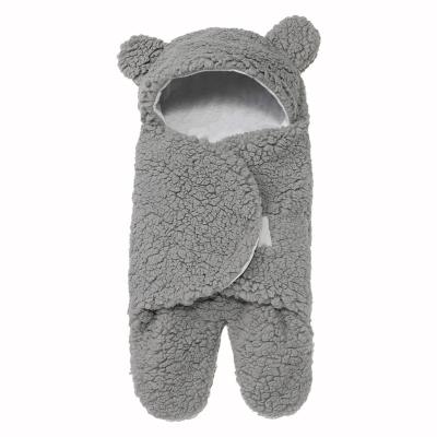 China Yilitu Antibacterial Ultra-soft Fluffy Fleece Newborn Baby Wrap Bed Sleeping Bag for sale