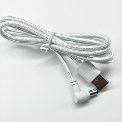 China Silver White MP3/MP4 Player 150cm USB DC5.5 Power Cord To Charging Cable 5V2A Power Cord for sale