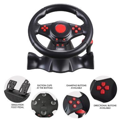 China With Handbreak Alucard 7in1 Dual Vibration Game Racing Steering Wheel with Pedal and Clutch for PS3 PS4 XBoxone Switch PC for sale