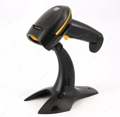 China 1D 2D 2.4G BT Radio Wired Barcode Scanner With Bracket QR Barcode Reader For Resraut A0 for sale