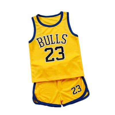 China Breathable Kids Basketball Tank Top Design Color Sweat Basketball Digital Printing Tank Top Latest for sale