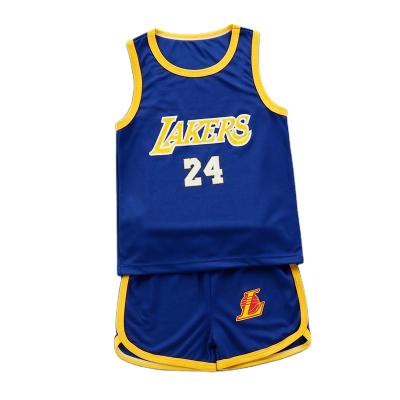 China Wholesale Breathable Kids Basketball Tank Tops Kids Digital Printing Baby Basketball Uniforms for sale