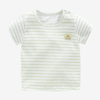 China Breathable Children's Summer Clothes Short Sleeve T-shirt Male Baby Top Clothes for sale