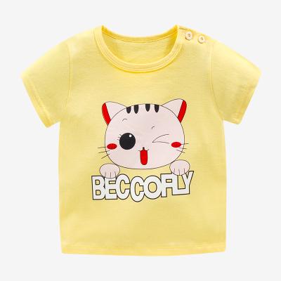 China 2021 new summer cotton T-shirt boys summer new suit breathable girls Korean baby short-sleeved clothing girls suit children's clothing for sale