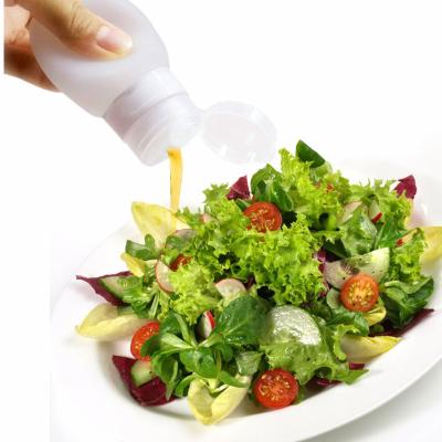 China Mini Dressing Container Squeezable Plastic Bottle Silicone Dispenser Travel Salad Dressing Container Dispenser Ketchup Silicone for sale