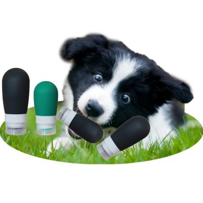 China Viable Portable Collapsible Silicone Dog Smart Collapsible Bottle Collapsible Squeeze Driver Toy Dog Pet Training Products for sale