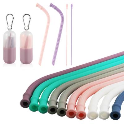 China Viable 2022 Amazon Coffee Hot Seller Products Expandable Reusable Drink Bottle Silicone Straw for sale