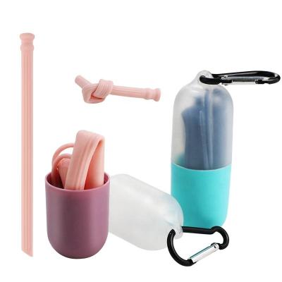 China Eco friendlyDegradable |Wholesale Reusable Biodegradable Portable Cardboard Baby Silicone Drinking Case Straw Tips Reusable With Silicone for sale