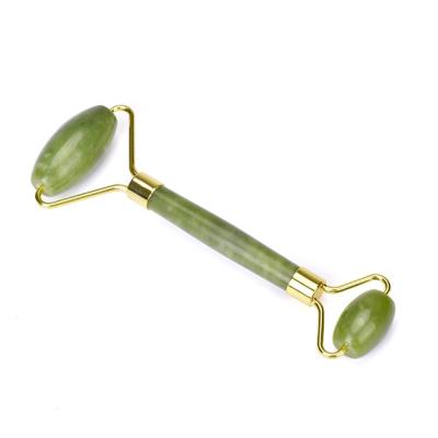 China Cost Effective Custom Simple Anti Aging Facial Beauty Jade Roller Dual Massage Massager for sale