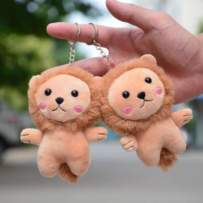 China Soft Plush Lion Keychain LOGO Mini Stuffed Lion Toy With Toy Ins European Norm Gift T-shirts OEM Wholesale Custom Promotion Gift for sale