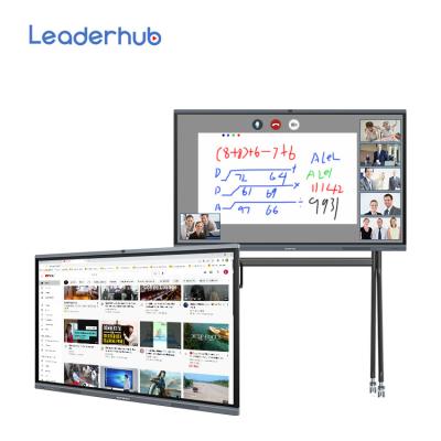 China Aluminum alloy customized 65 75 86 98 all-in-one 110 inch electronic interactive whiteboard smart board for classroom school for sale