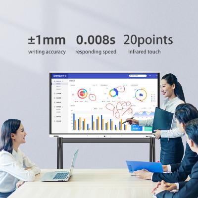 Cina School Teacher at Leaderhub 65 75 86 Inch China 4k Multi Touch Screen Led Learning Smart Board Interactive Flat Panels For Education in vendita