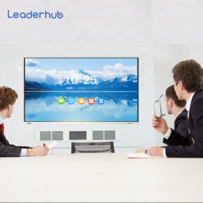 中国 Writing+Painting+Meeting+Advertizing Leaderhub Customized LG 4K Screen Wholesales 86 Inch All-in-One Electronic Whiteboard Interactive Flat Panel for Conference 販売のため