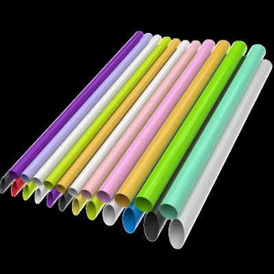 China 100% Biodegradable PLA Wholesale Straight Colored Eco Friendly Compostable Straw For Bubble Tea for sale