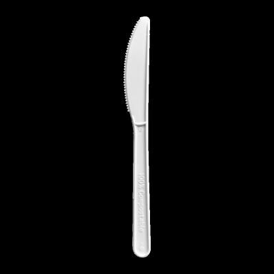 China 100% White PLA Plastic Knife Compostable Biodegradable Disposable Biodegradable Cutlery Cutlery 7