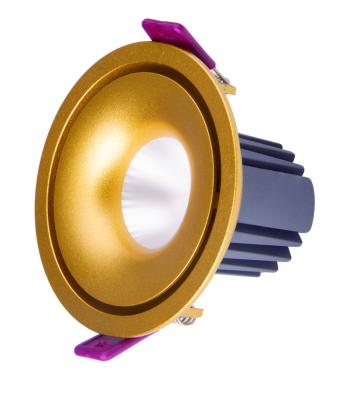 China Modern Modern Gold Ceiling For Hotel Living Room Dining Commercial Downlight for sale