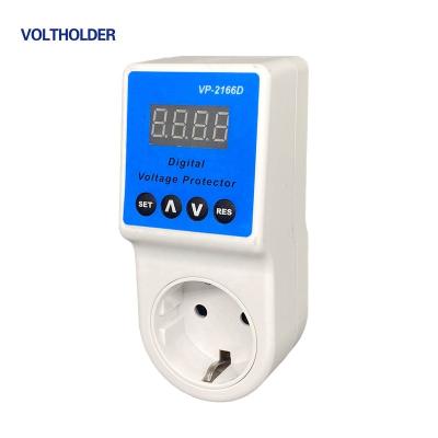 China Voltage Protector Factory Sale CE Certificated 220V 16A 20A Digital Display Voltage Protector for sale