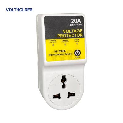 China Voltage Protector CE Approval Safety Household 230V 16A 20A 30A Plug In Type Under And Over Voltage Protector for sale