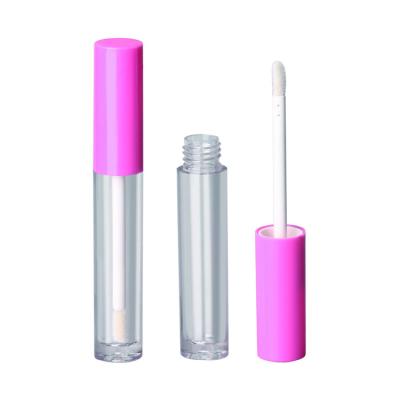 China Empty Pink Tube 3ml Cylinder Lip Gloss Containers Hot Sale Double Column Lip Gloss Boxwood Double Wall for sale