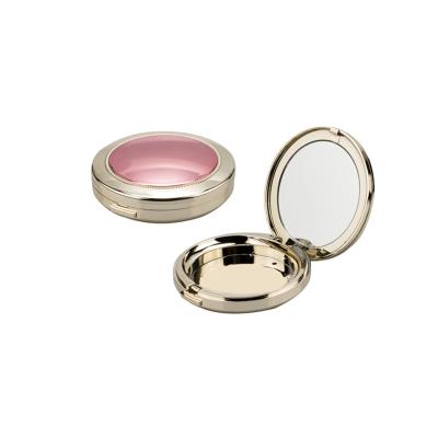 China With Mirror Custom Gold Round Empty BB Cream Cushion Compact Case Luxury Packing Powder Compact Case for sale