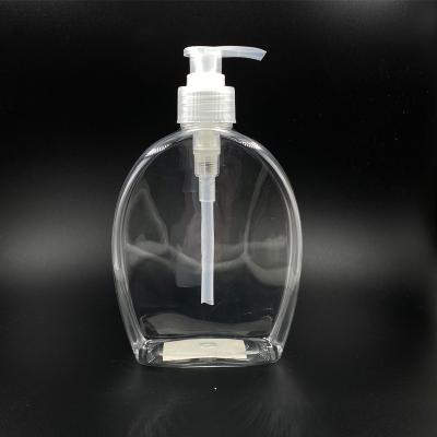 China 500ml Round Shape Empty Plastic PET Drop Hand Sanitizer Alcohol Bottle Foam Pump Dispenser Bottles for sale