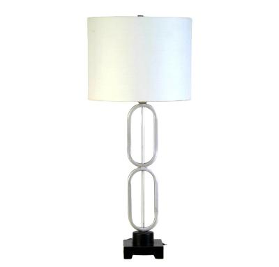 China Modern Hotel Home Uses Unique Modern Decorative Silver Antique Iron Metal Table Lamp for sale