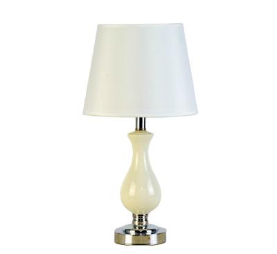 China Factory Supply Modern Stylish Design Hotel Modern Metal Base Glass Shade For Table Lamp for sale