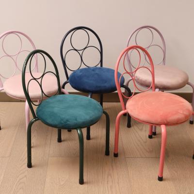 China Modern Hot Selling Mini Cheap Chair Fabric Metal Dining Chair Leg for sale