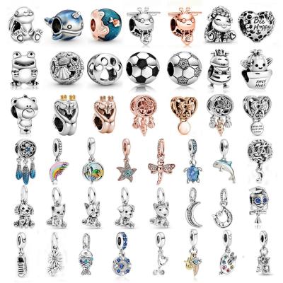 China METALS Silver Rabbit Bead Pendant New 2021 Fits Original Pandora Bracelet And Necklace Jewelry Gift Making for sale