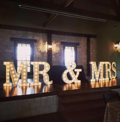 China Buildings Customized Production Wedding Led Marquee Letters Letter Sign Light for sale