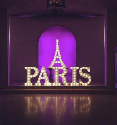 China Letter Customized Buildings Vintage Marquee Mental Led Bulb Letters For Sale for sale