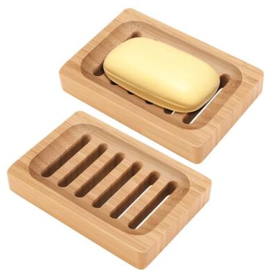 China Europe supply bamboo and wooden soap holder, household soap tray, wooden soap storage box for sale