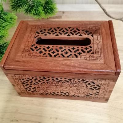 China Europe Factory customization wood tissue box high grade solid wood tissue storage boxes tissue holder for sale