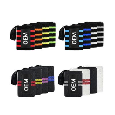 China Costom Wholesale Adjustable Wrist Band Elastic Wrist Wraps Bandages Powerlifting Breathable Wrist To Protect for sale