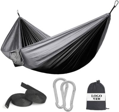 China Adult 210T Nylon Parachute Cloth Nylon Outdoor Double Camping Hammock for sale