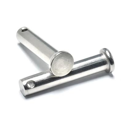 China ZINC High Strength Shaft With Hole Half-Round Pin Flat Head Clevis Cylindrical Pin Flat Head With Hole Cylindrical Pin for sale