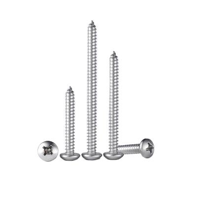 China Pan Custom Support M2 M4 M6 M8 Stainless Steel  Phillips Pan Head Cross Recessed Self Tapping Screws for sale