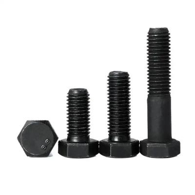 China Industry High Strength DIN931/933 Carbon Steel Hexagon Bolt Black Oxide Outer Hexagon Bolts Full Half Thread Hex Head Bolt for sale