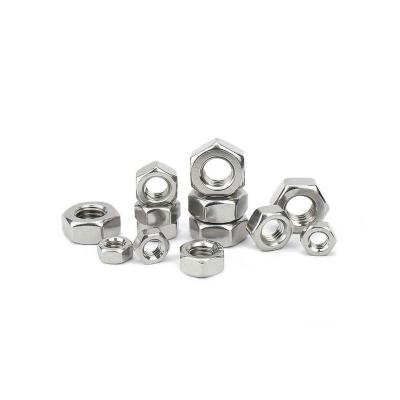 China Heavy Industry Custom M3 M4 M5 M6 M8 M10 M12 M14 M16 M18 M20 DIN934 Thin Nut 304/316 Stainless Steel Machine Hex Nut for sale