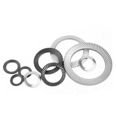 China Wedge All Kinds of Stainless Steel And Carbon Steel Black Wedge Self Lock Washers With Double Faced Printing for sale